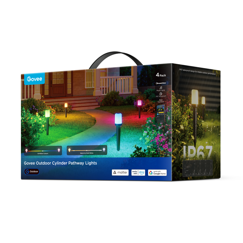 Govee Outdoor Pathway Lights 4-Pack - H3510E11 Landscape Pathway Lighting