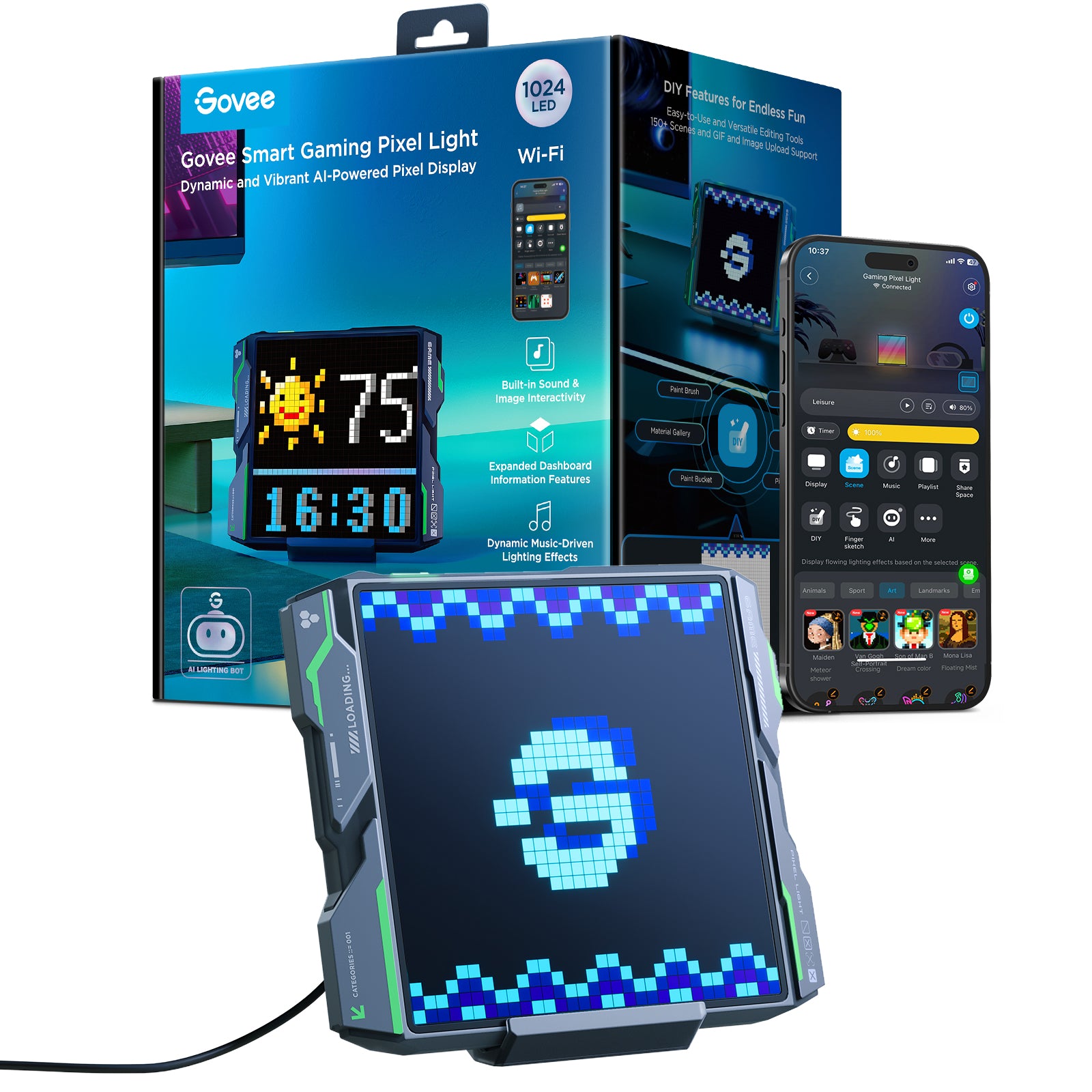 Govee Gaming Pixel Light – 32×32 Smart LED Display Panel