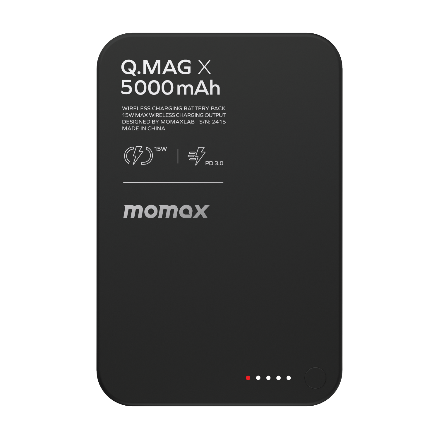 Momax Q.Mag X 5000mAh Wireless Battery Pack (Black)