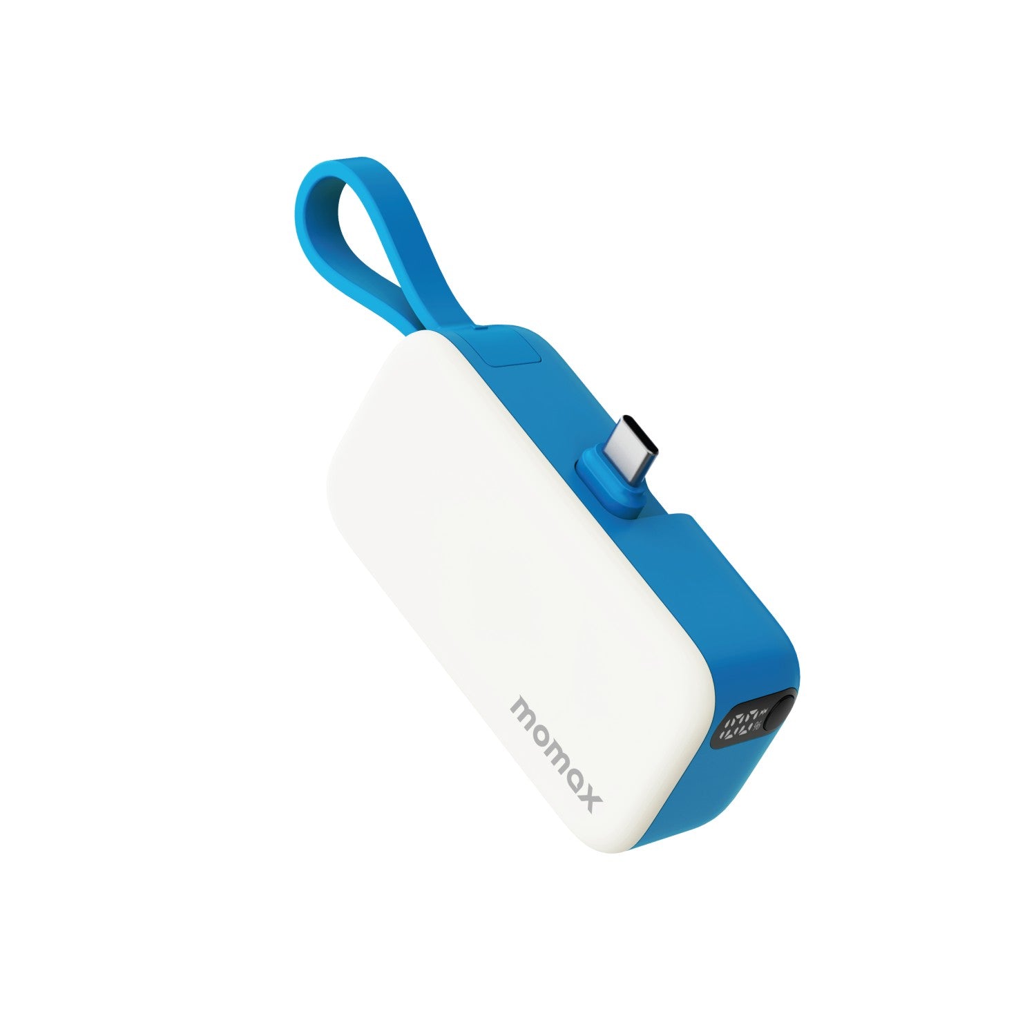 Momax 5000mAh Built-in Foldable USB-C Battery Pack (Blue)