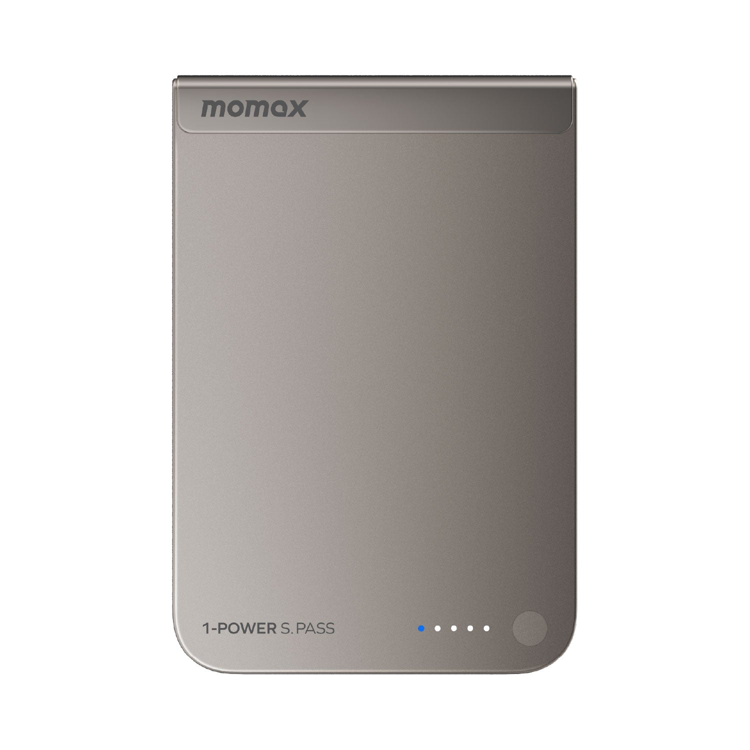 Momax 1-Power S.Pass 5000mAh Qi2 Magnetic Wireless Battery Pack Titanium