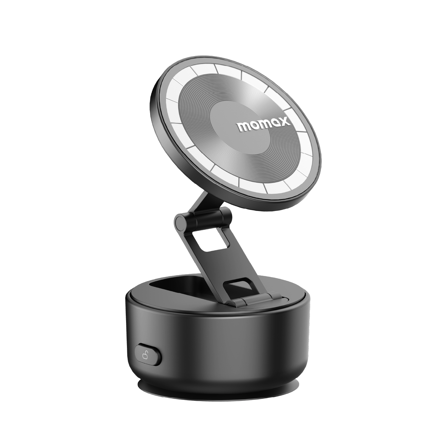 Momax 1-SNAP GO Auto Suction Magnetic Phone Stand (Black)