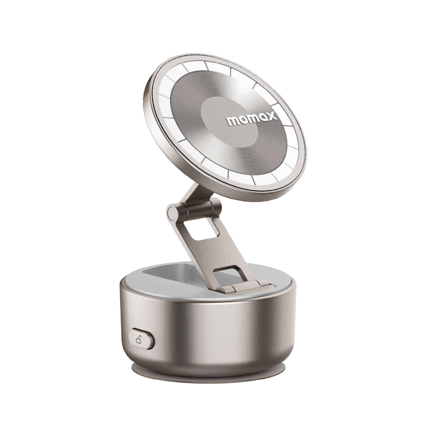 Momax 1-SNAP GO Auto Suction Magnetic Phone Stand (Titanium)