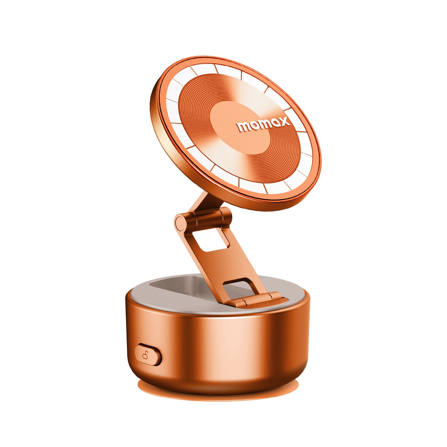 Momax 1-SNAP GO Auto Suction Magnetic Phone Stand (Orange)