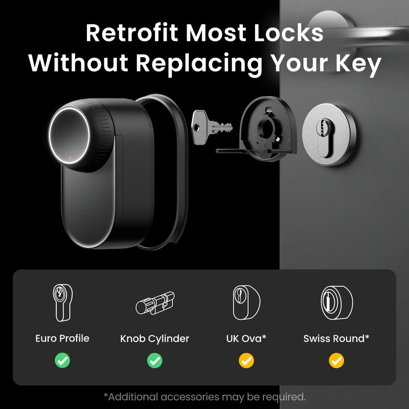SwitchBot Lock Ultra – Smart Retrofit Door Lock US Version - W5600000US Locks & Latches
