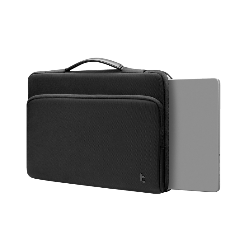 tomtoc Defender-A14 Premium Laptop Briefcase 13 Inch MacBook Black - A14C2D3 Laptop Bags
