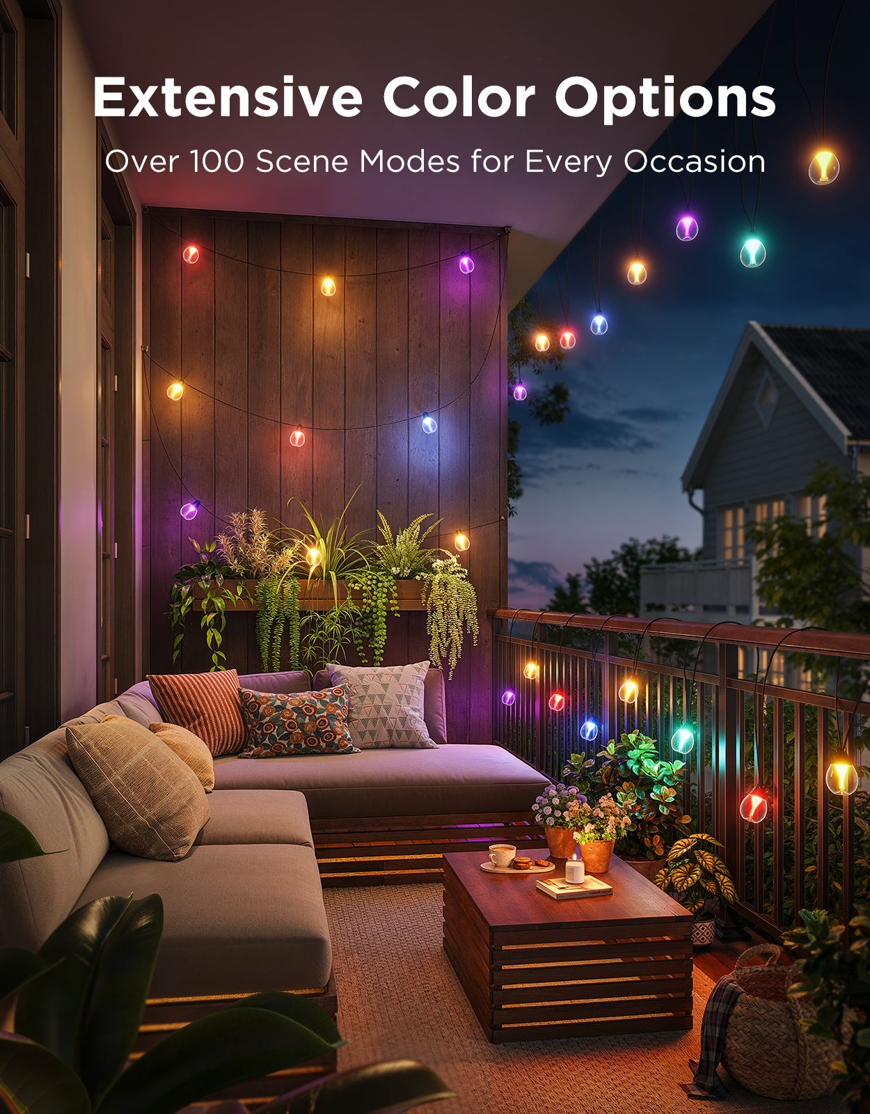Govee Outdoor String Lights 15m IP67 - H7025EB1 Light Ropes & Strings