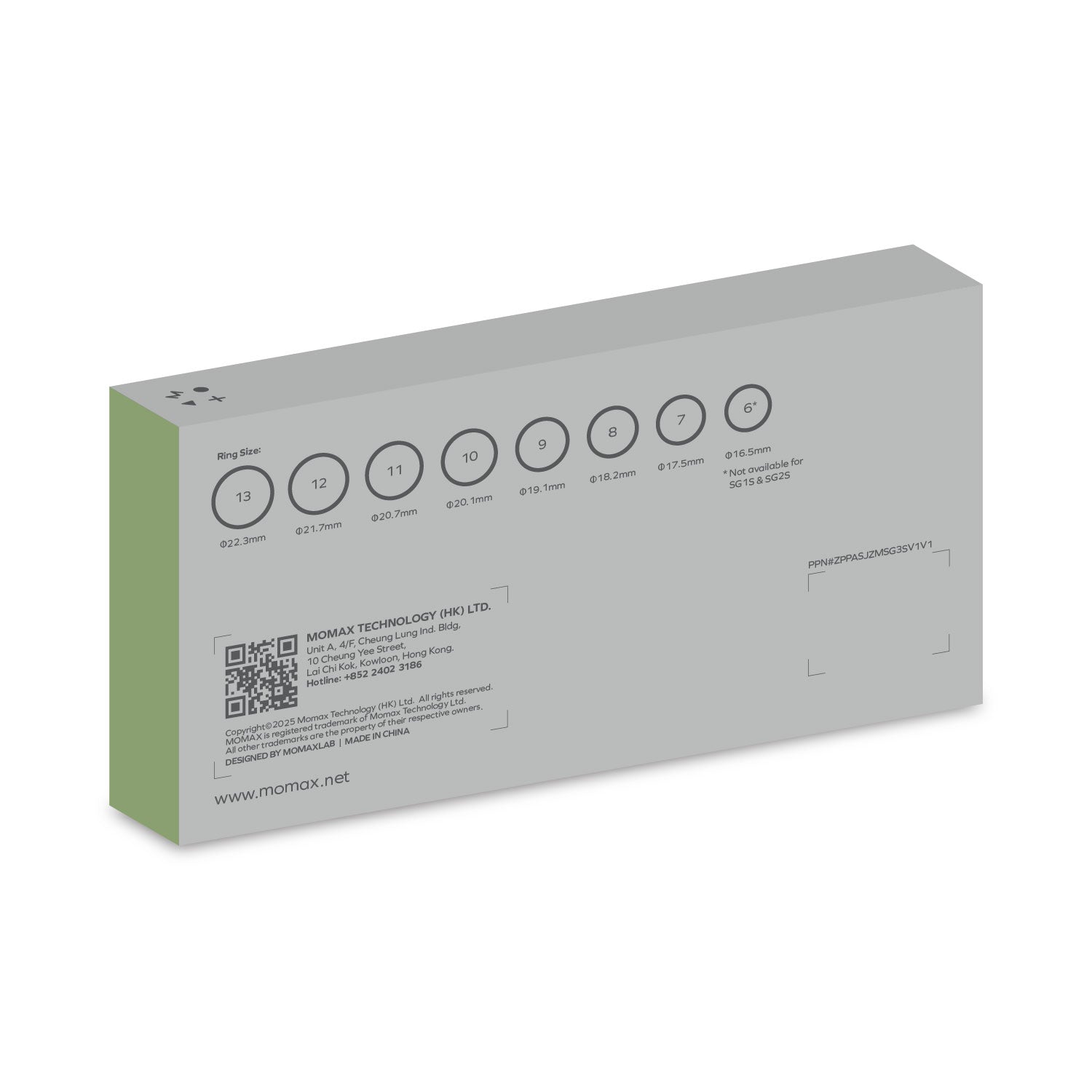 Momax 1-SENSE Smart Ring Sizing Kit (#6-13)