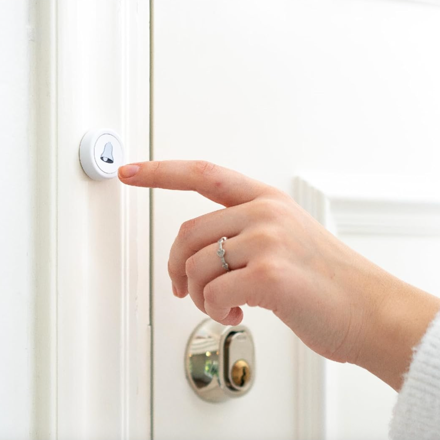 Flic Button Double Pack – 2x Smart Wireless Buttons (White)