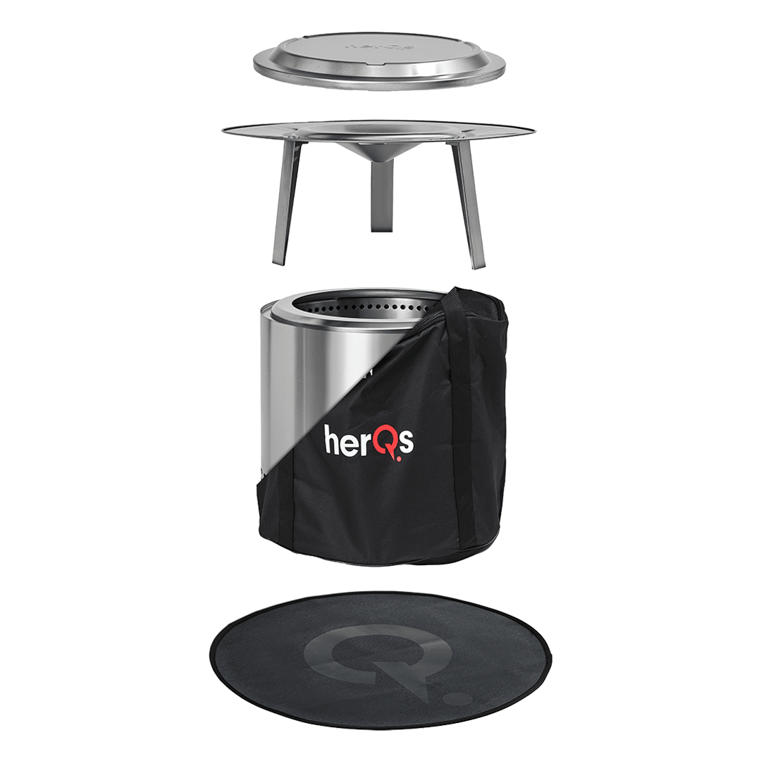 herQs Blaze Winter Warmer Bundle - CGHQSBWB4P Smokeless Fire Pits