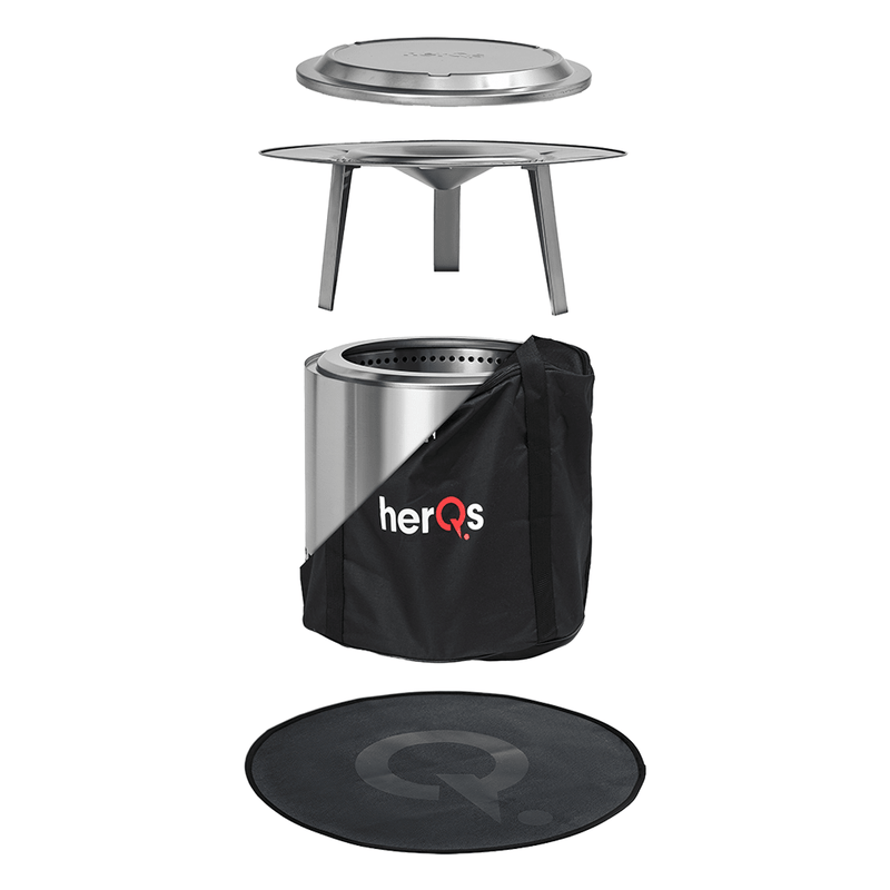 herQs Blaze Winter Warmer Bundle - CGHQSBWB4P Smokeless Fire Pits