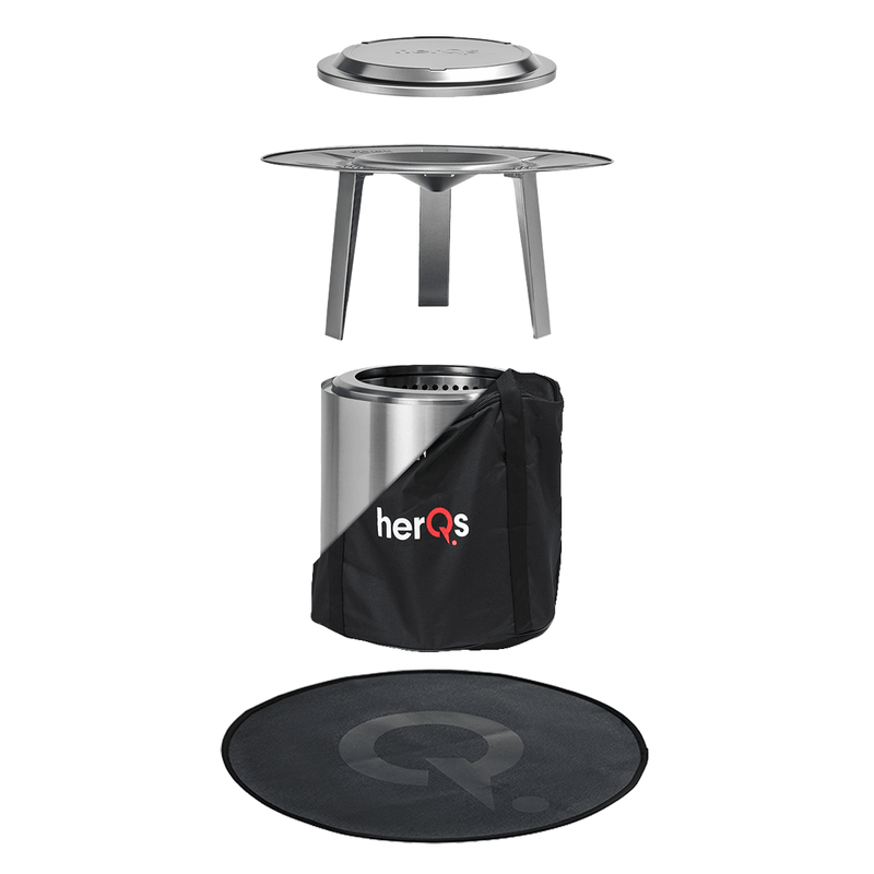 herQs Cozy Winter Warmer Bundle - CGHQSCWB4P Smokeless Fire Pits